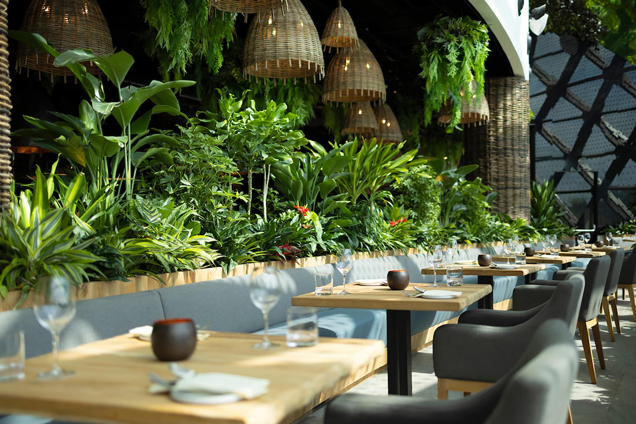 Dusit Thani Laguna Сингапур Екстериор снимка Restaurant interior